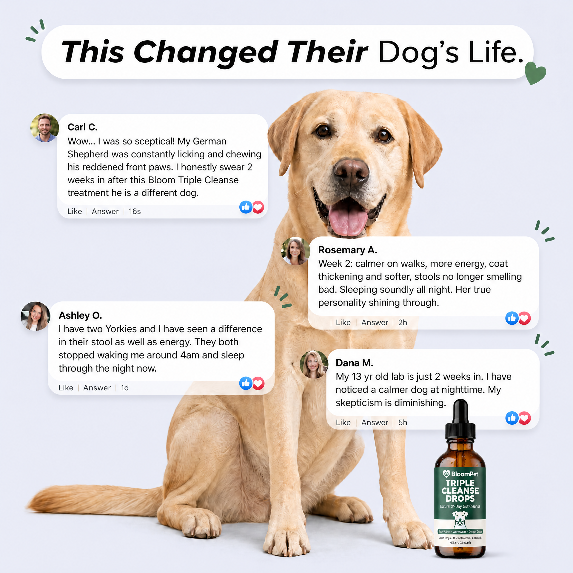 Real customer results with Bloom Triple Cleanse